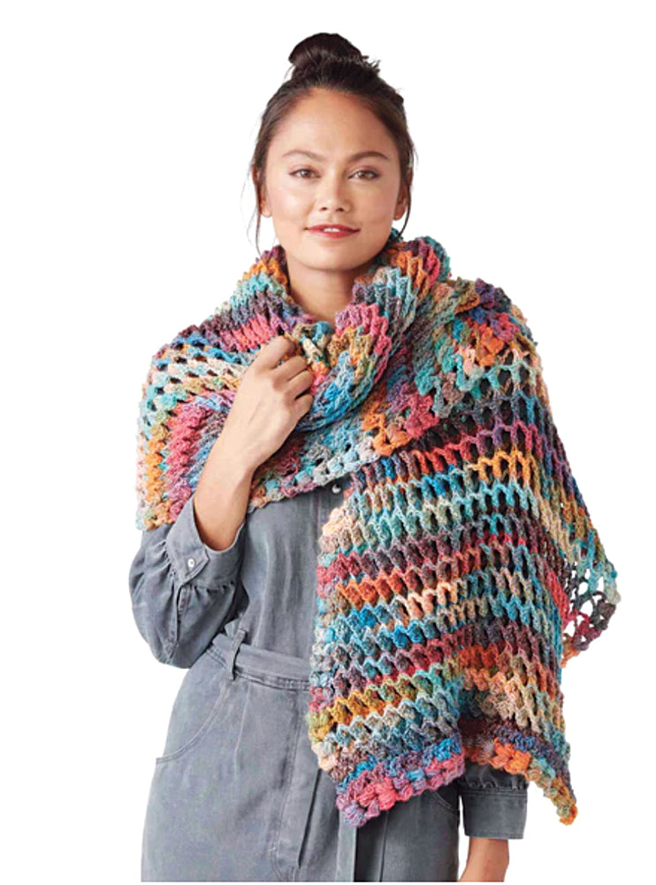 Free Turkish Stitch Crochet Shawl Pattern