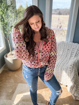 Chunky Granny Crochet Cardigan