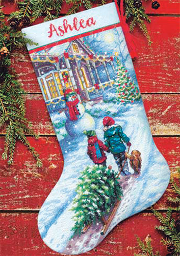 Christmas Traditions Counted Cross Stitch Stocking Kit