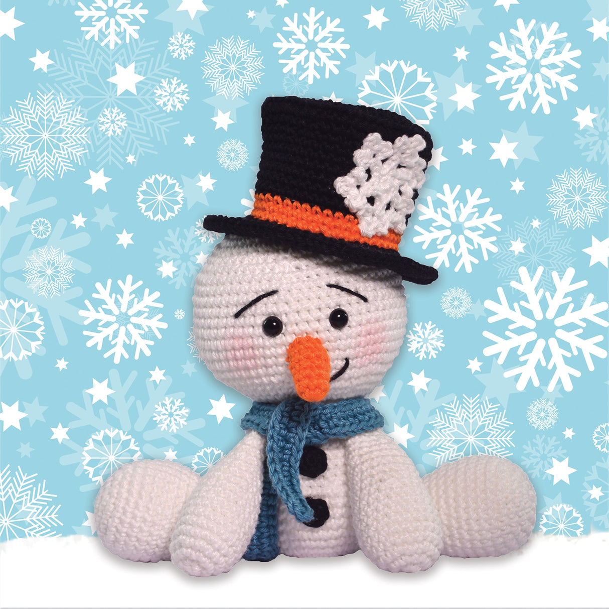 Modèle Amigurumi de bonhomme de neige gratuit