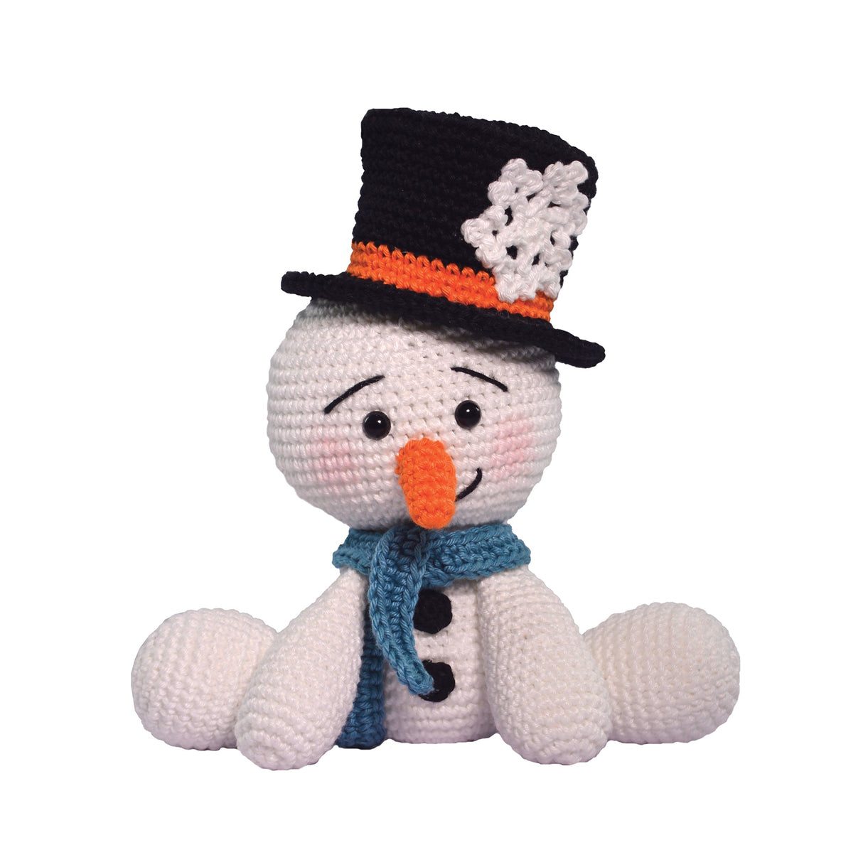 Modèle Amigurumi de bonhomme de neige gratuit