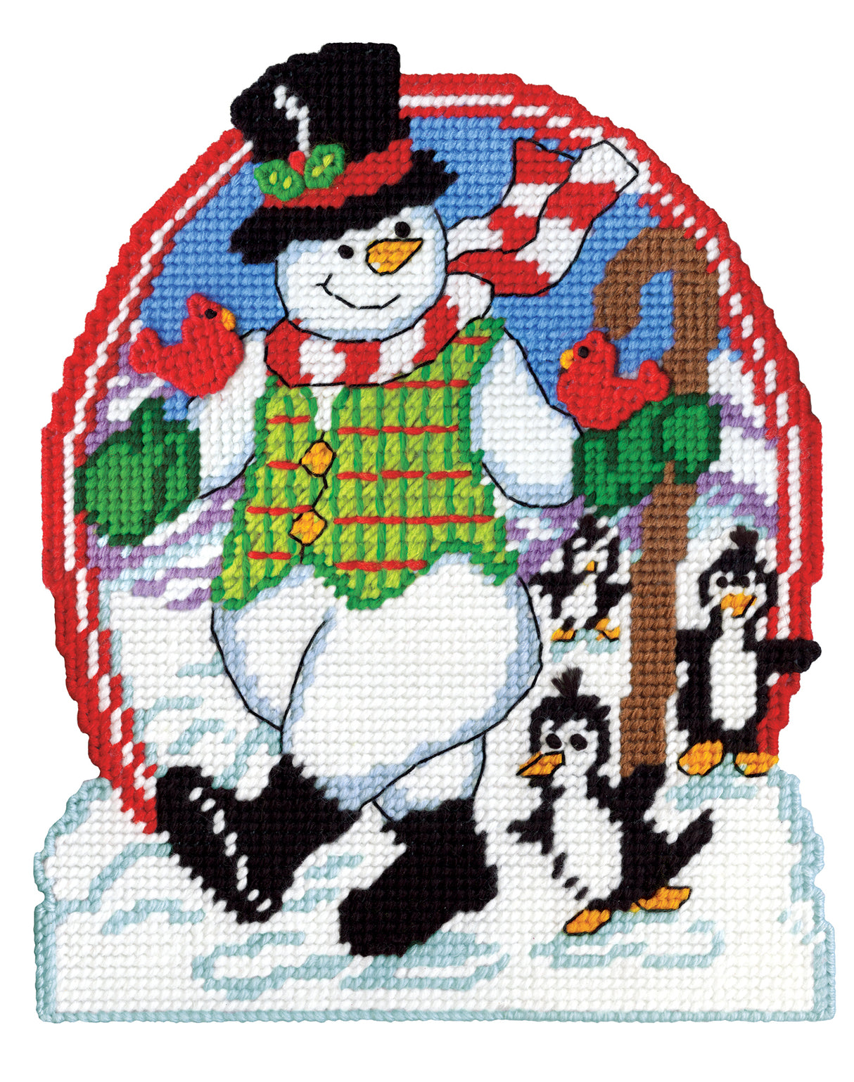 Holiday Stroll Plastic Canvas Kit