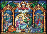 Stained Glass Nativity Jigsaw Puzzle Advent Calendar