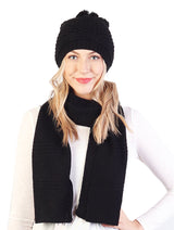 Fashion Knitted Hat and Scarf Sets