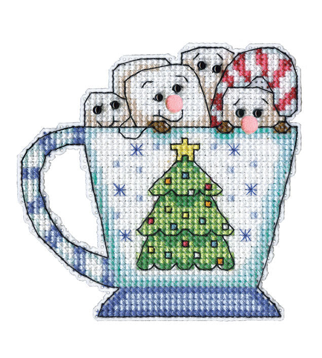 Holiday Mugs 14ct Plastic Canvas Ornaments