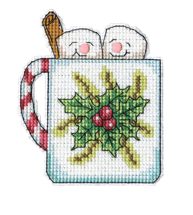 Holiday Mugs 14ct Plastic Canvas Ornaments