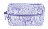 Periwinkle Paisley Travel Cosmetic Bag