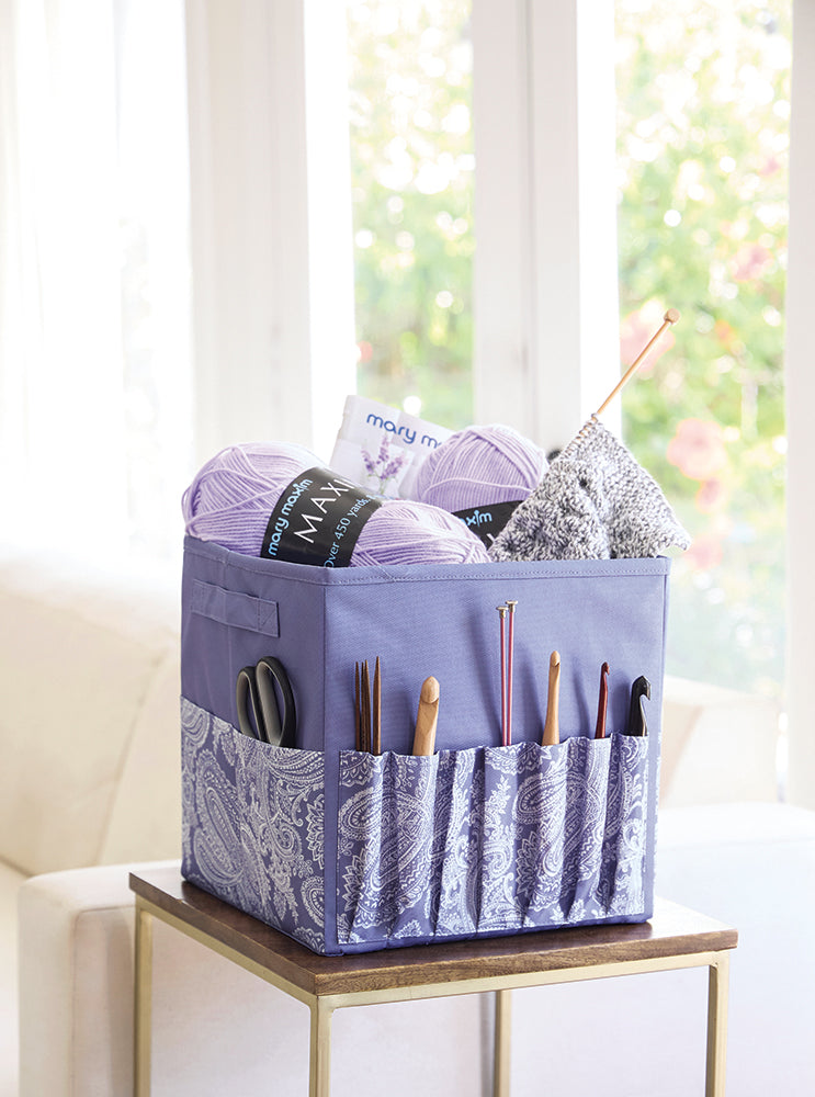 Organiseur cube Paisley Pervenche