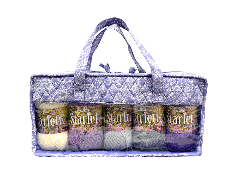 Periwinkle Paisley Multi Ball Yarn Keeper