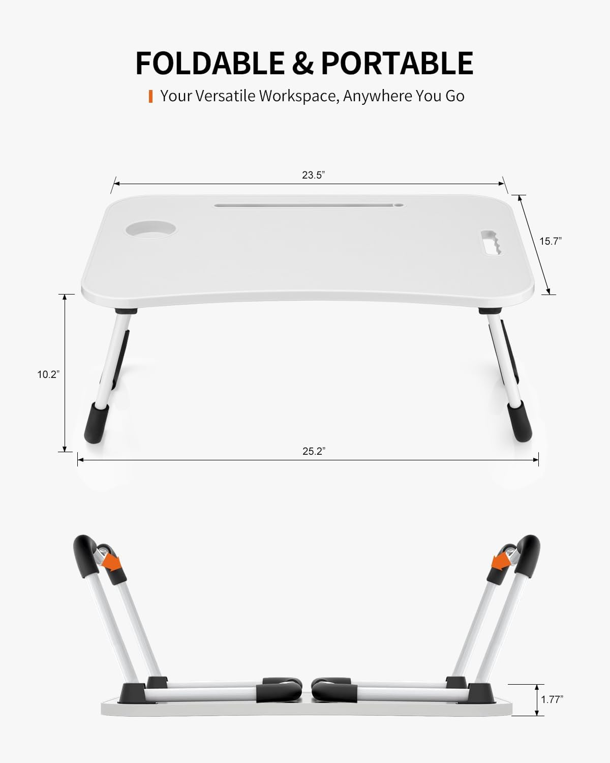 Whiteboard Foldable Laptop Desk