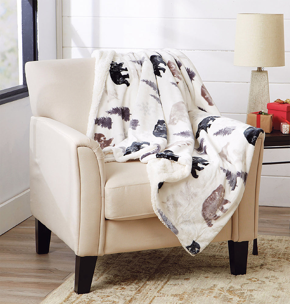 Rustic Bear Throw