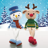 Snowman & Reindeer Amigurumi Kits