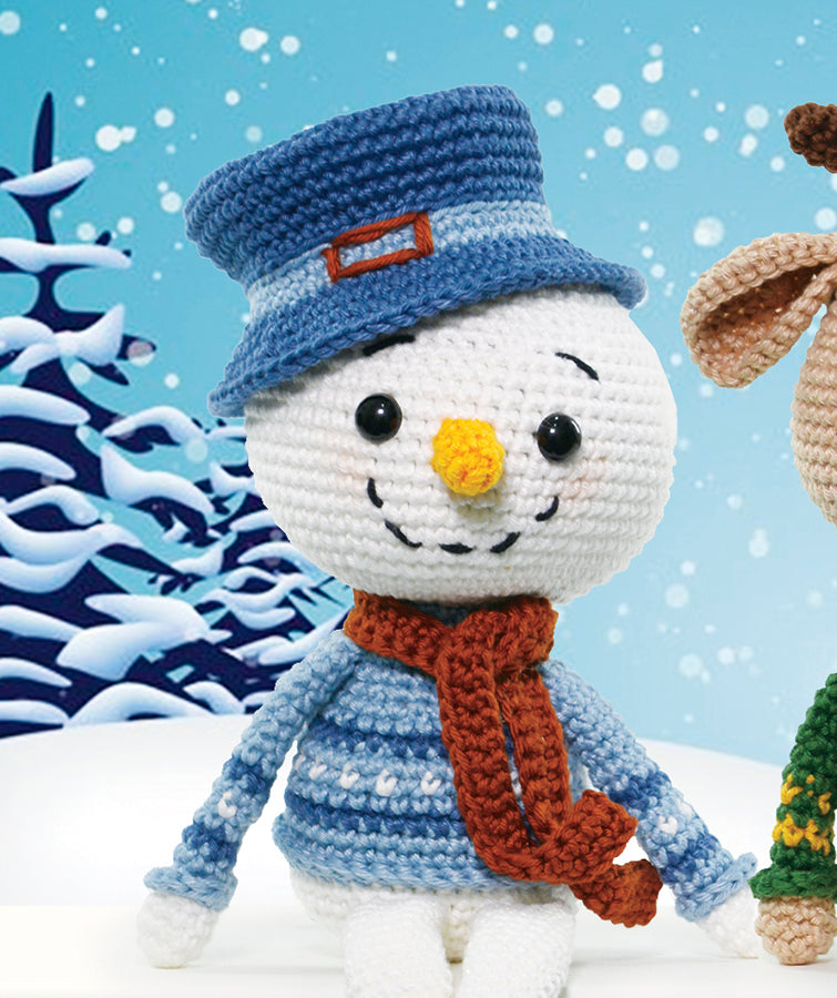 Snowman & Reindeer Amigurumi Kits