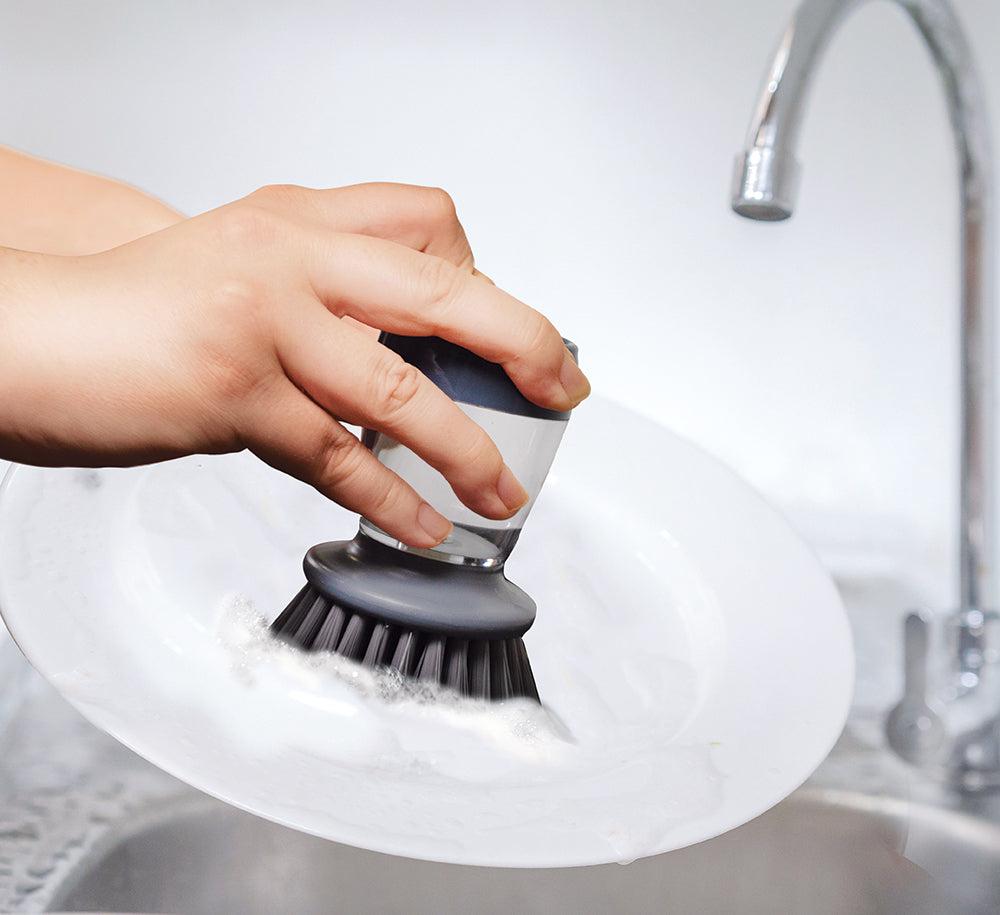 Soap Dispensing Palm Brush