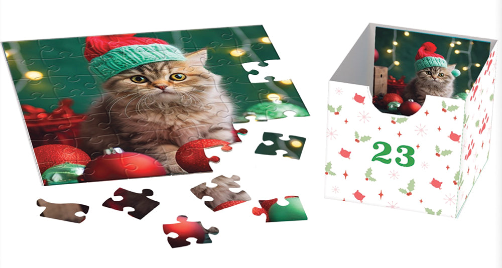 Christmas Whiskers Jigsaw Puzzle Advent Calendar