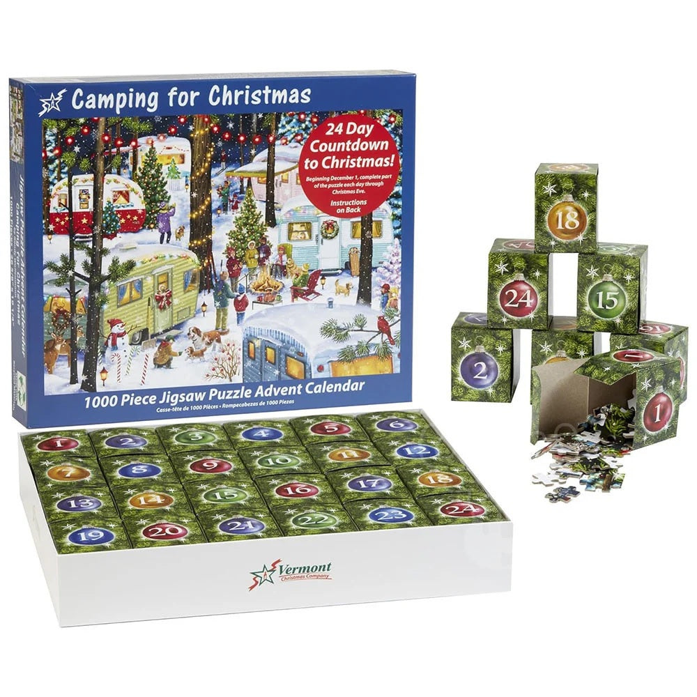 Camping for Christmas Jigsaw Puzzle Advent Calendar