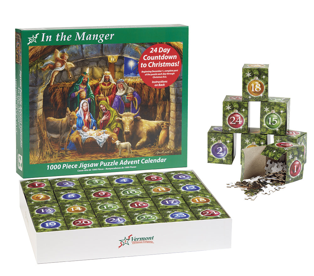 In The Manger Jigsaw Puzzle Advent Calendar