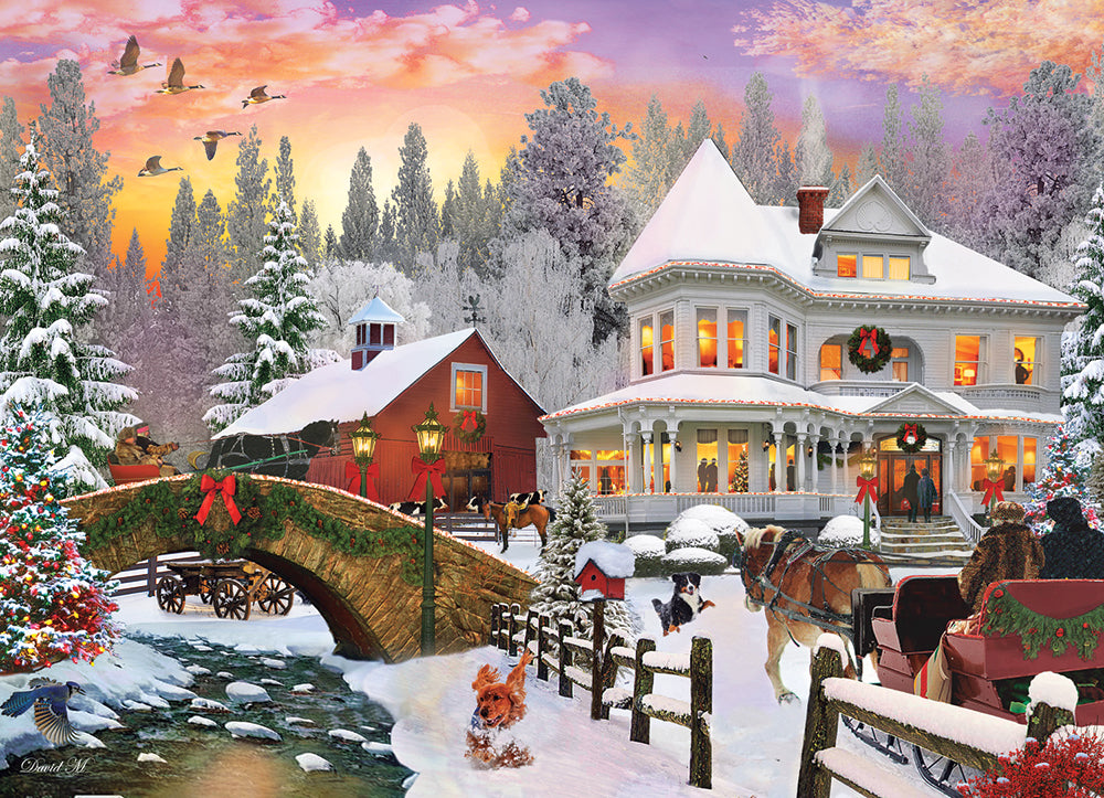 Country Christmas Jigsaw Puzzle