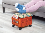 Tapestry Foot Rest with Drawer