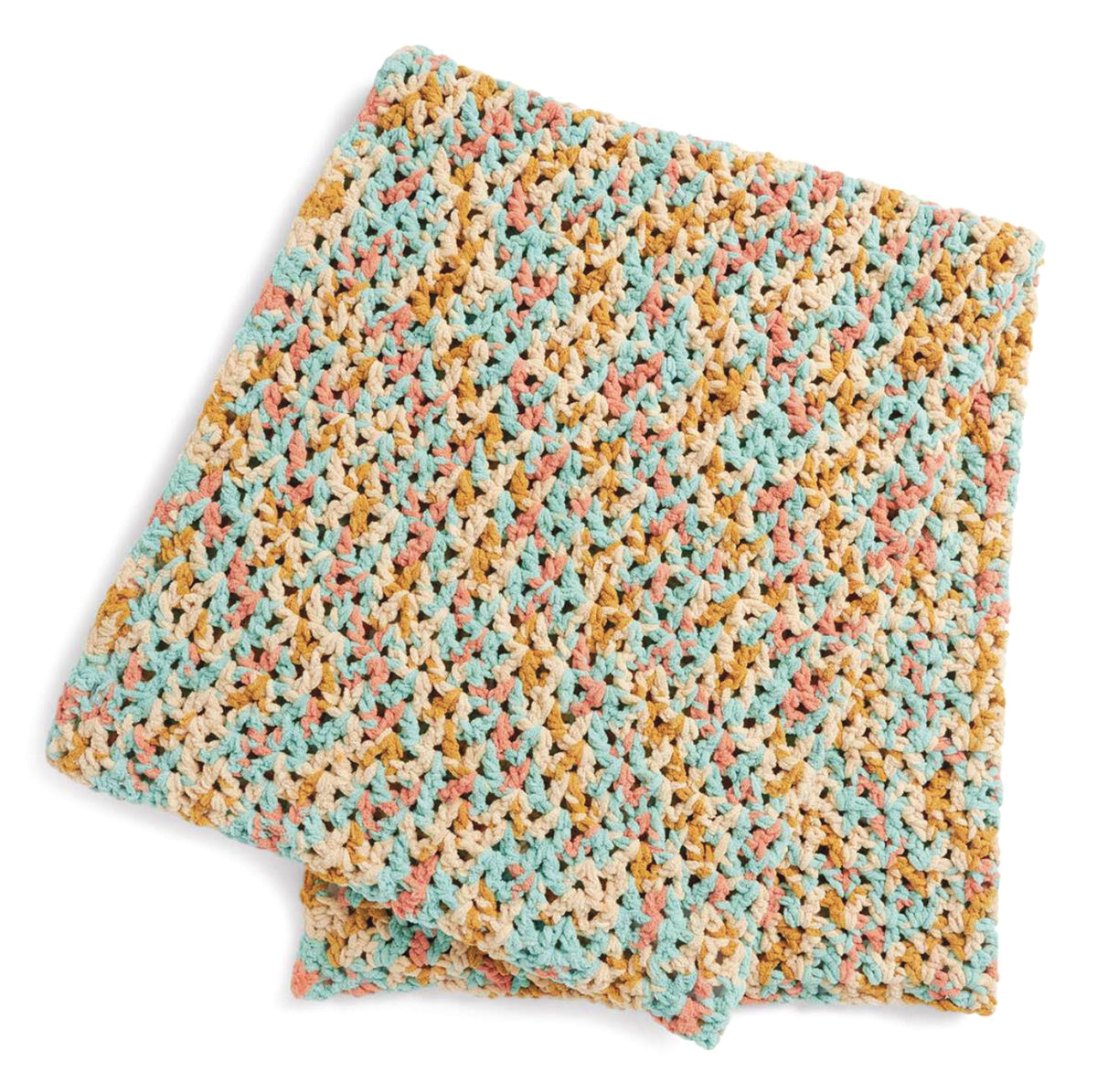 Couverture au crochet facile à pois