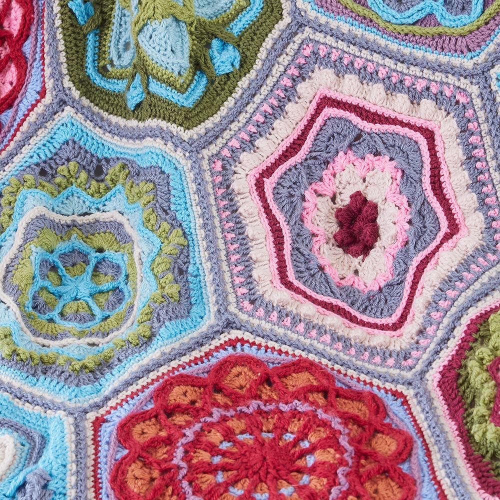 Bohemian Hexagons Throw