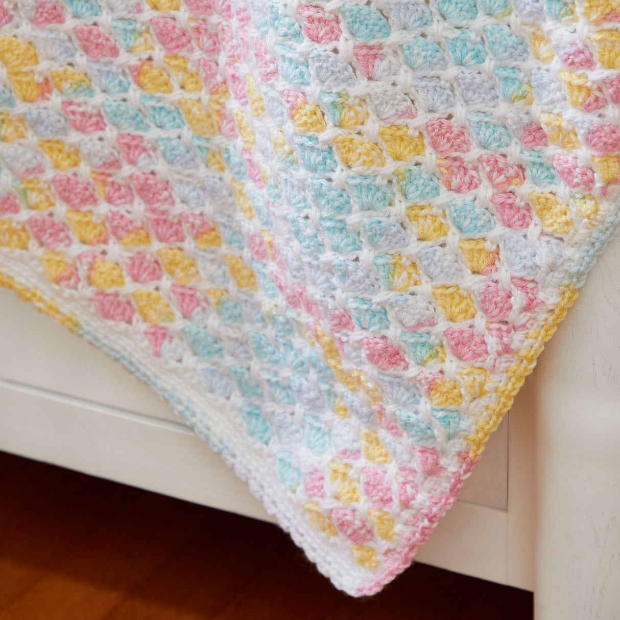 Criss Cross Hearts Baby Blanket