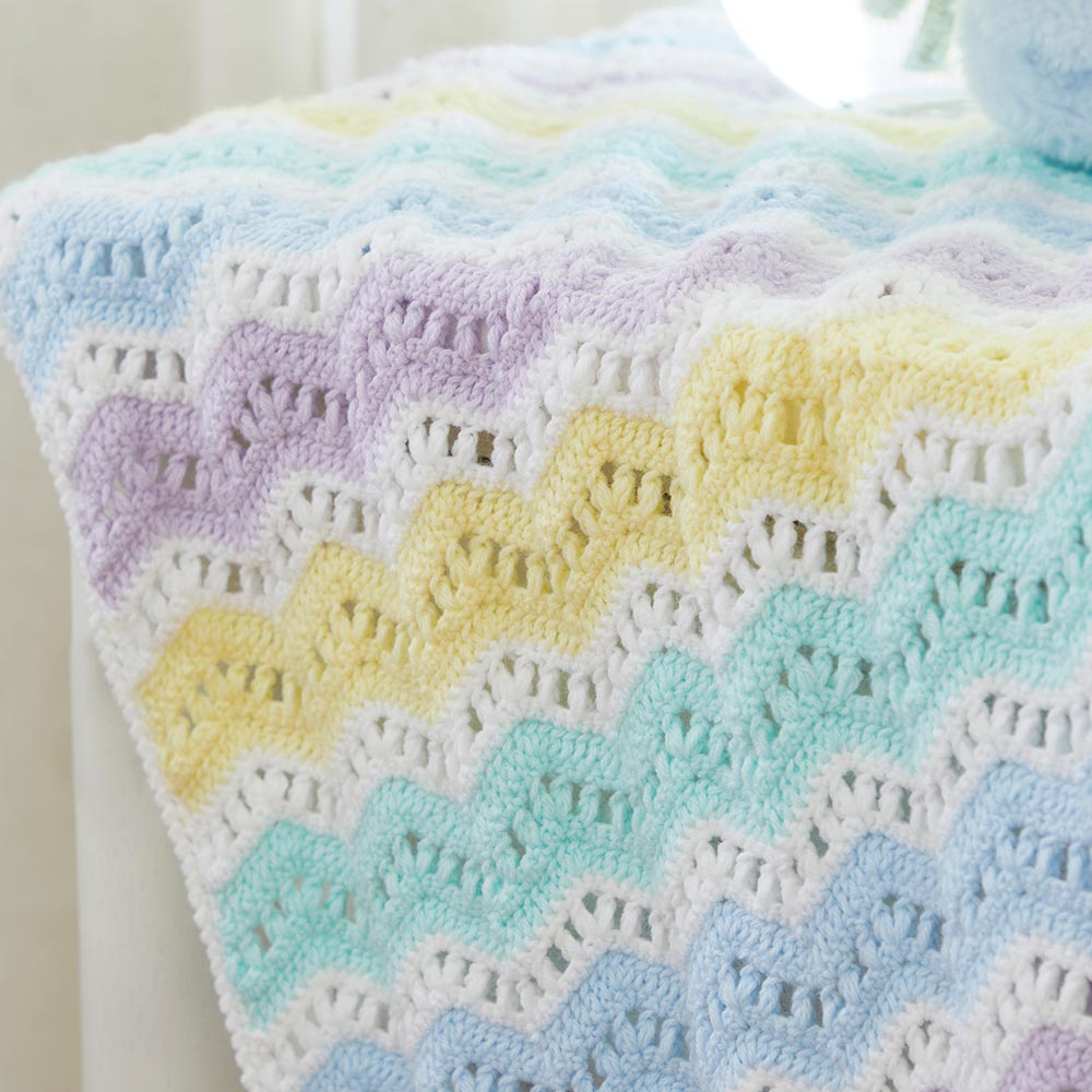 Pastel Ripples for Baby Blanket