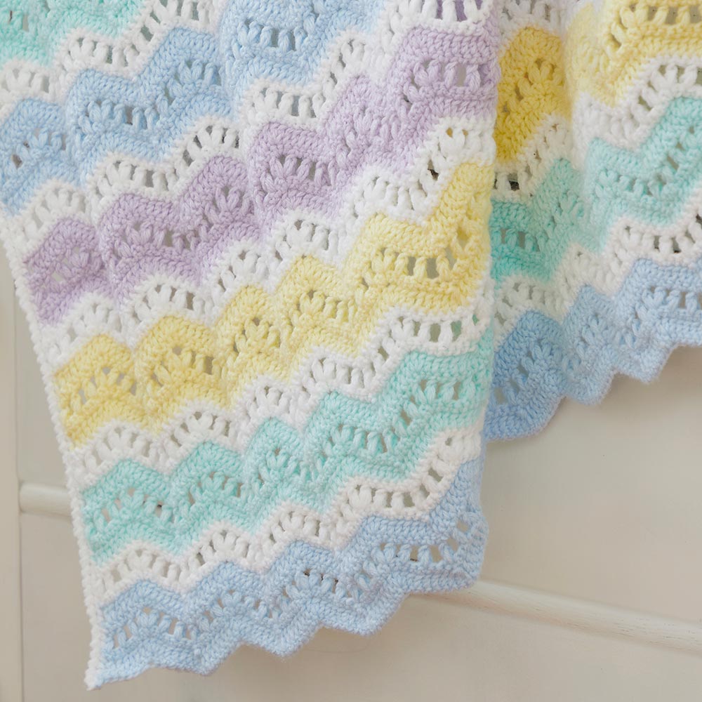 Pastel Ripples for Baby Blanket