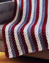 Striped Arrowhead Throw Pattern