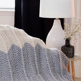 Rippled Stripes Blanket Pattern