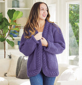 Cabled Trim Jacket Pattern