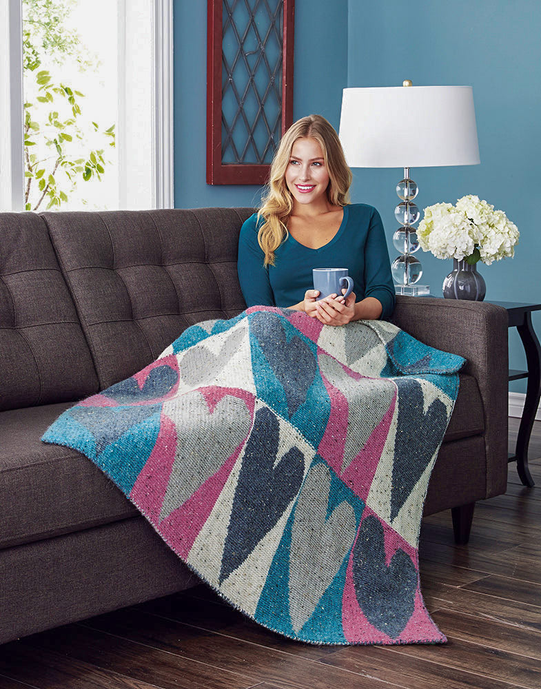 Big Hearted Blanket Pattern