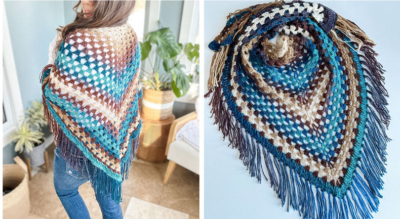 Feathered Fall Shawl