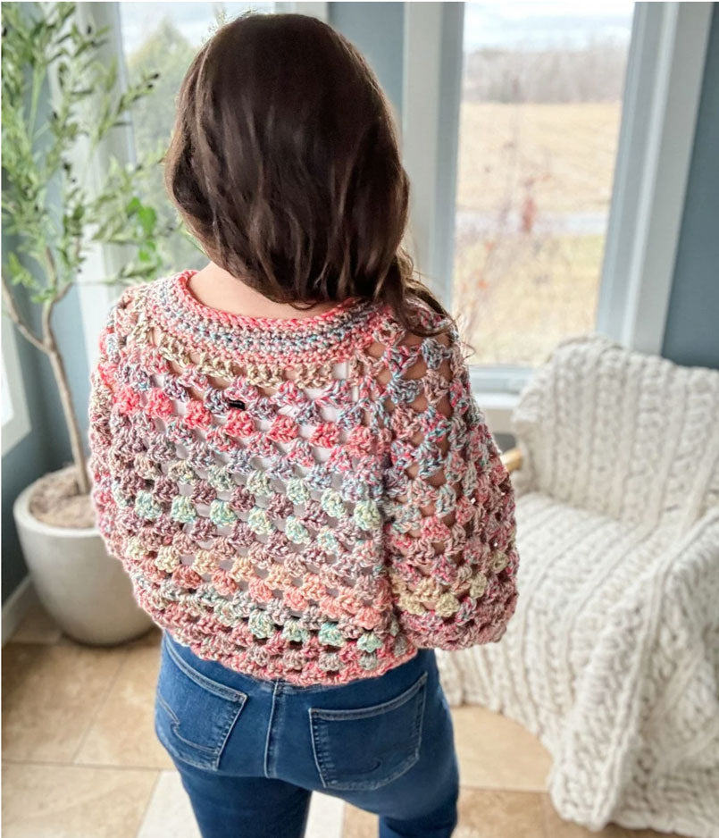 Chunky Granny Crochet Cardigan