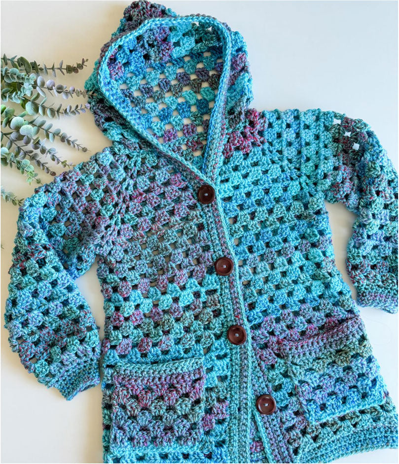 Chunky Granny Crochet Cardigan