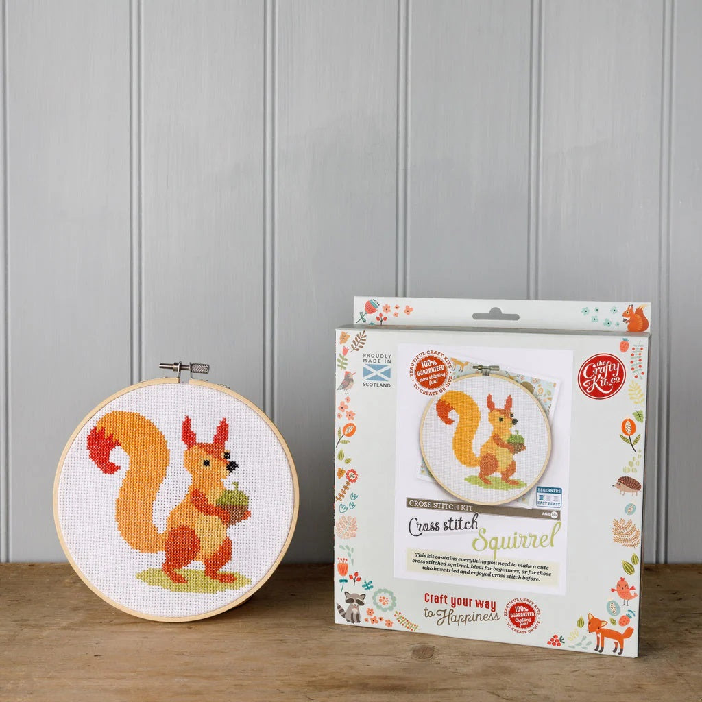 Squirrel Cross Stitch Kit