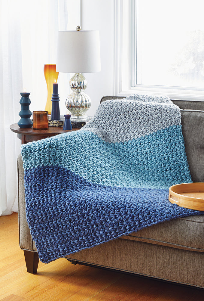 Crocheted 3 Color Blanket Pattern