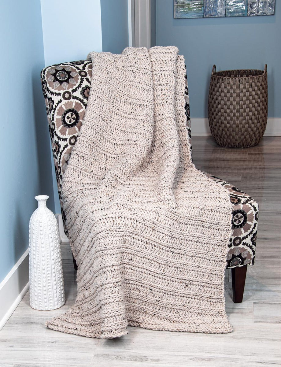 Crochet Ribbed Blanket Pattern