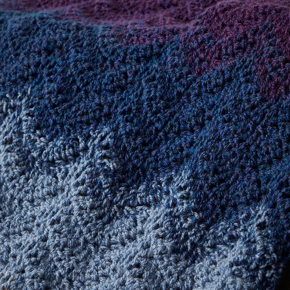 Heathered Waves Throw Pattern