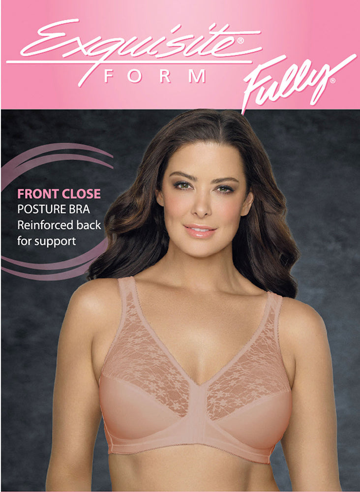 Posture Support Wire-Free Bra With Front Closure