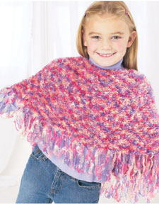 Modèle de tricot de poncho gratuit pour enfant