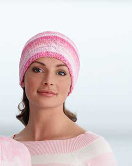 Modèle de tricot de bonnet de chimio gratuit