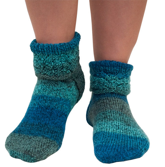 Modèle de tricot de chaussettes à revers gratuit