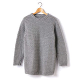 Crochet Crew Neck Pullover