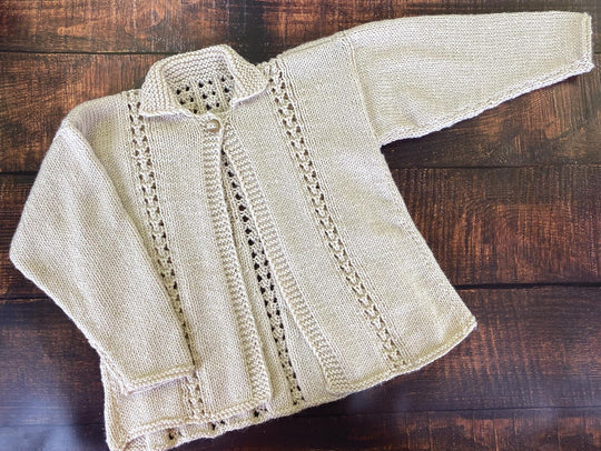 Child's Eyelet Cardigan