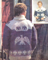 Men's Indian Eagle Cardigan Pattern