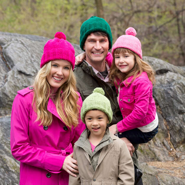 Free Knit Family Hats Pattern