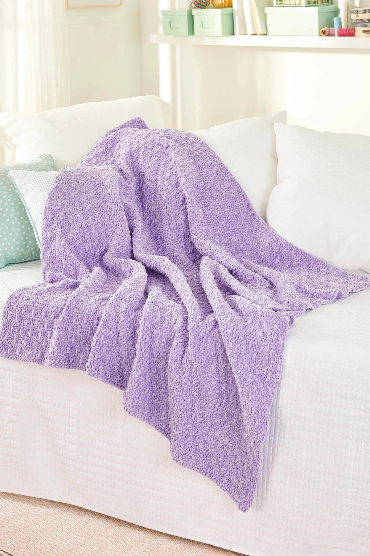 Free Lavender Valley Throw Pattern