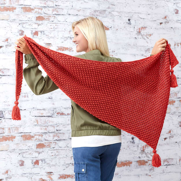 Free Fall Berries Shawl Pattern