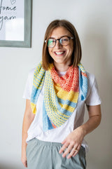 Free Tri-Colour Shawl Pattern